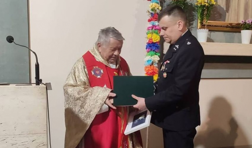 Strażacy OSP w Sowinie k/o Kołaczyc pow. Jasło- pamiętają o Św. Janie Pawle II